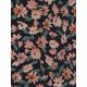 thumbnail image 5 of Blusas de mujer de tallas grandes Agnes Orinda, con cuello redondo, floral, con lazo en la cintura, mangas cortas acampanadas, 4X, negro y naranja, 5 of 8