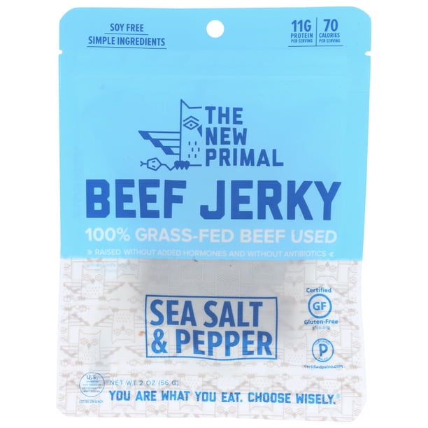 The New Primal Beef Jerky Original Gluten Free 2 Oz 2 Oz Walmart Com Walmart Com