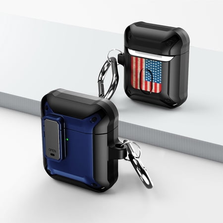 Duo Shield Secure Lock Designed For Apple AirPods Generation 1 & 2 With Hook  Blue/Black price history on PriceWatchPro