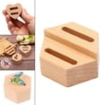thumbnail image 6 of Wood Holder Jewelry Accessories Gifts Display Engagement Shop Hexagon 2 Slot, 6 of 8