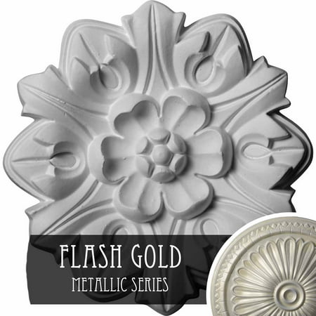 7 5 8 Od X 1 P Emery Leaf Ceiling Medallion Hand Painted Flash