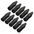 thumbnail image 1 of 10pcs DIY 3Pin XLR Adapter Socket XLR Aviation Connector (Male), 1 of 5