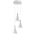 thumbnail image 1 of ET2 E24623-WTMG 13 in. Norsk LED Multi-Light Pendant Ceiling Light, White & Metallic Gold, 1 of 1