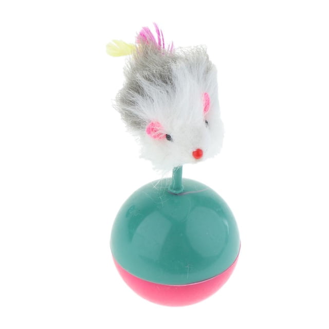 2 Unidad Interactiva Gato Forma de Ratón Accesorios de Animales Doemsticos Resistente Duradero Salvador Gato vaso de juguete