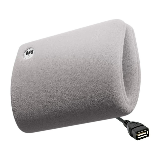 Digital Graphene Heating Pad Portable Waterless Warm Hand Knee Waist Stomach Heating Pad 35 in x 27 in Beige Orange Powder Gray