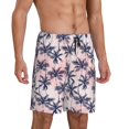 thumbnail image 2 of Fotbe Tropics Palm Trees Pantalones Cortos de Pijama para Hombre, Ropa de Dormir, Pantalones de Pijama Cortos para Hombre-XX-Large, 2 of 6
