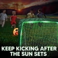 thumbnail image 3 of Light Up Soccer Ball Soccer Goal Gift Set - Glow In The Dark Soccer Gift for Boys Girls Kids Teens & Youths, 3 of 7