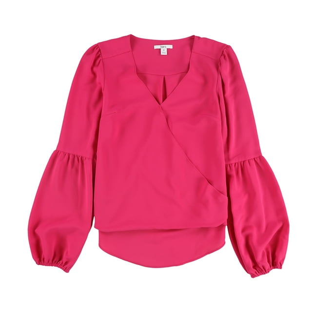 bar III Blusa de punto con mangas tipo blusón para mujer, rosa, XXL