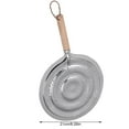 thumbnail image 2 of Heat Diffuser with Wooden Handle Coffee Milk Cookware Metal Simmer Ring Kitchen Tool, 2 of 10
