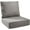 Gray, variant on Giantfurnni Outdoor Deep Seat Cushion 24 X 24 X 6 Inch, Pack of 2, Patio Furniture Cushions with 6 Inch Foam Waterproof & Fade Resistant Perfect for Wicker Chair, Sofa, Couch, Orange