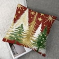 thumbnail image 7 of Shangniulu Christmas Pillow Covers Set of 2 Christmas Tree Red Decorative Pillow Covers Winter Holiday Cushion Cases Decor for Home Couch Sofa 12x12in, 7 of 7