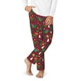 thumbnail image 2 of Xecao Dinosaur Christmas Print Teenagers' Pajama Pants Long Sleep Pants Soft Elastic Waist Pajama Bottoms Elastic waist with 2 Pockets 5-16 Years-XS(5-6), 2 of 6