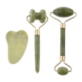 thumbnail image 2 of 3pcs / Set Rodillo de Jade envejecimiento Herramienta de - Rodillo Facial de Jade Natural - Tablero de Yinane Jade Beauty Massage Roller, 2 of 8