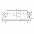 thumbnail image 2 of Pemberly Row Mid-Century Modern Tufted Back Gold Velvet Upholstered Sofa, 2 of 7