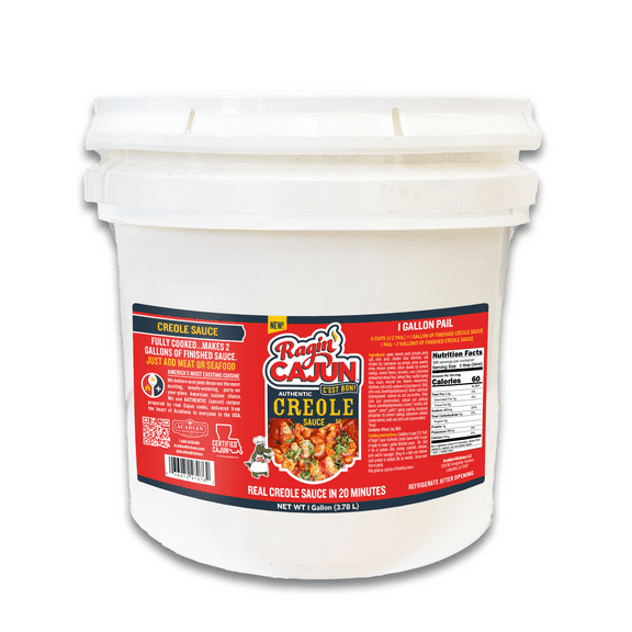 Ragin' Cajun Authentic Creole Sauce, Food Service, 1 Gallon Pail