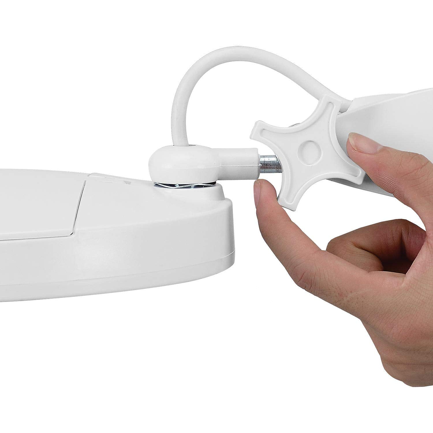 Global Industrial LED Magnifying Lamp, 3 Diopter, White
