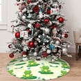 thumbnail image 5 of Rateoe Cute Frog1 Print Christmas Tree Skirt 48" for Xmas Holiday New Year Party Circle Tree Mat Ornaments Decoration, 5 of 7