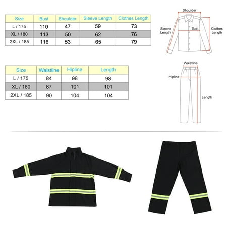 Flame Retardant Clothing Fire Resistant Clothes Fireproof Waterproof Heatproof Fire Fighting 