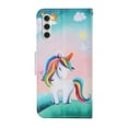 thumbnail image 4 of Feishell for Samsung Galaxy A14 5G 6.6 inch Wallet Case with Card Holder,Cute Pattern PU Leather Magnetic Clasp Flip Kickstand Card Slots Shockproof Phone Case for Women Girls,Rainbow Unicorn, 4 of 7