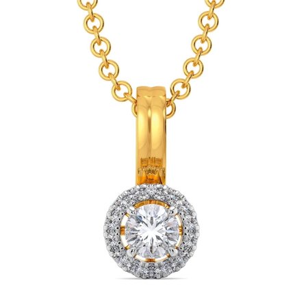 Certified Moissanit Pendants for wife Hallmarked gold bridal Pendent for women's