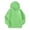 Green, variant on Girls Heart Print Zip Up Hoodie Cozy Kids Fleece Sweatshirt Jacket 5-14Y