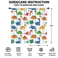 thumbnail image 2 of Blackout Kids Curtains,White Colorful Dinosaurs Pattern Childrens Insulated Curtains Set Of 2,Bedroom Essentials,Toddler Room Decor 42"x84", 2 of 5
