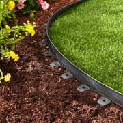 Expert Gardener 2-inch Tall Wall No-Dig Landscape Edging, 30-ft., Plastic, Black