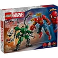 thumbnail image 2 of LEGO Marvel Mech Battle: Spider-Man vs. Doc Ock Building Toys for Kids - Super Hero & Villain Poseable Mech Toys W/3 Marvel Minifigures for Kids & Fans, Ages 6+ - Gift Idea for Birthdays - 76338, 2 of 7