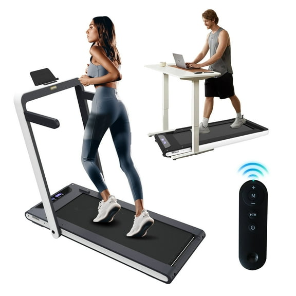 VLDTDRDI 2.5HP Folding Treadmill with 5 Layer Belts,25.9"W Oversized Walking Pad,7.6Mph Electric Treadmil for Home Office, Under Desk Walking Pad Compact