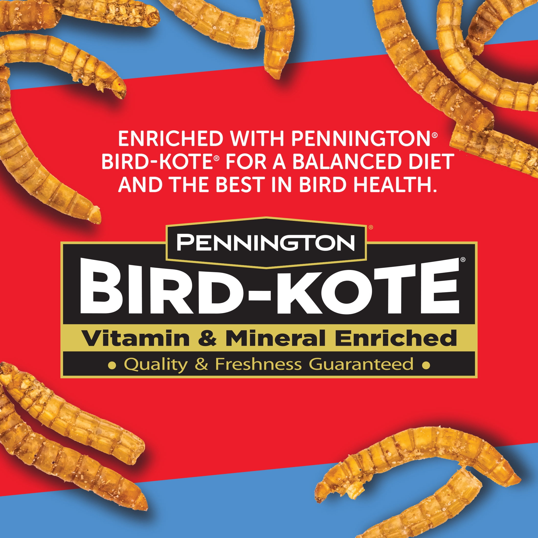 (3 pack) Pennington Select Birder's Mealworm Blend, Dry Wild Bird Seed and Feed, 40 lb. Bag, 1 Pack