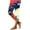 White, variant on DDAPJ pyju Womens 4th of July Leggings High Waisted Capris American Flag Print Casual Yoga Capri Pants Today's Sales Blue M