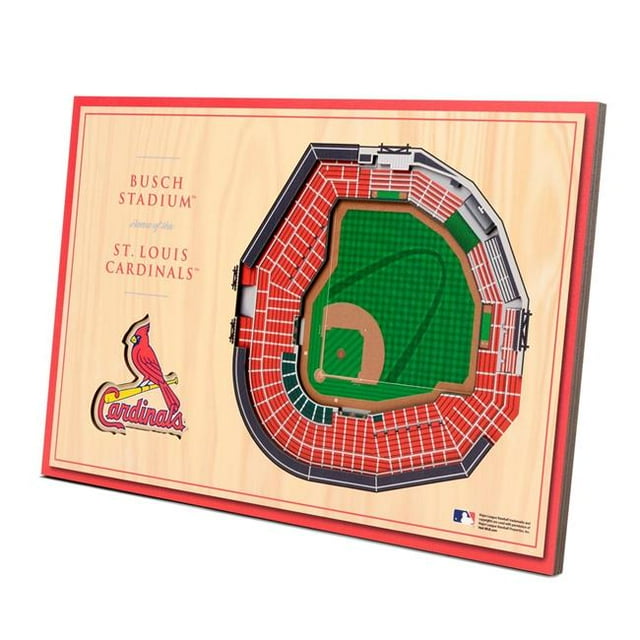 YouTheFan 8491171 MLB St. Louis Cardinals 3D StadiumViews Desktop Display - Busch Stadium