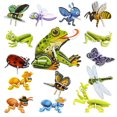 thumbnail image 1 of ZKCCNUK Juguetes para niños pequeños, rompecabezas tridimensional para armar, rompecabezas de insectos, juguete de insectos para educación temprana, rompecabezas de papel para jardín de infantes, 15, 1 of 1