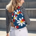 thumbnail image 6 of Honeii Daisies With Ladybugs Print Canvas College Laptop Backpack, Durable Rucksack Travel Notebook Bag School Backpack Book Bag for Men Women-Small, 6 of 7