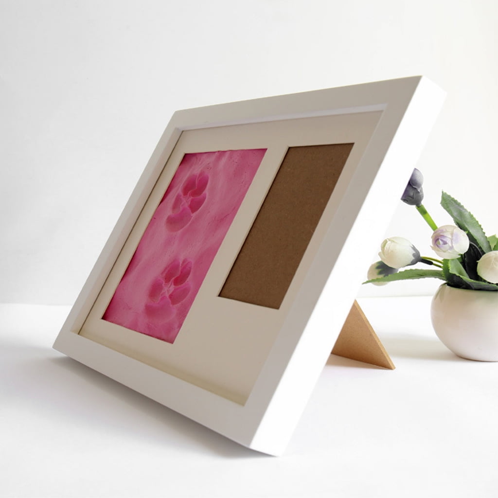 Paw Print Kit Dog Frame Pet Memorial Picture Frame with Pawprints Imprint Kit