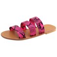 thumbnail image 2 of Sandalias Mujer Zapatillas planas Punta abierta Cómoda Playa Zapatos romanos Flip Flop Wmkox8yii hj789, 2 of 7