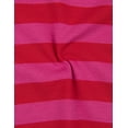 thumbnail image 2 of Leveret Striped Kids & Toddler Girls Pajamas 2 Piece Pjs Set 100% Cotton (Size 4 Toddler, Red & Pink), 2 of 2