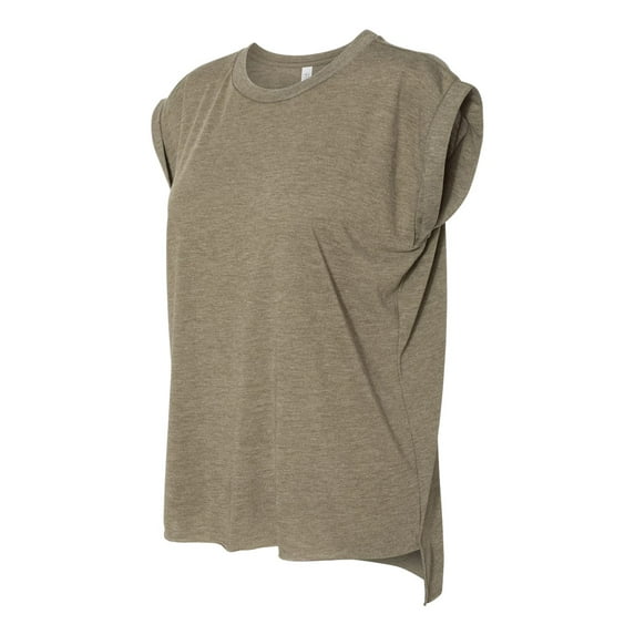 Bella + Canvas - Women's Flowy Muscle Tee with Rolled Cuffs