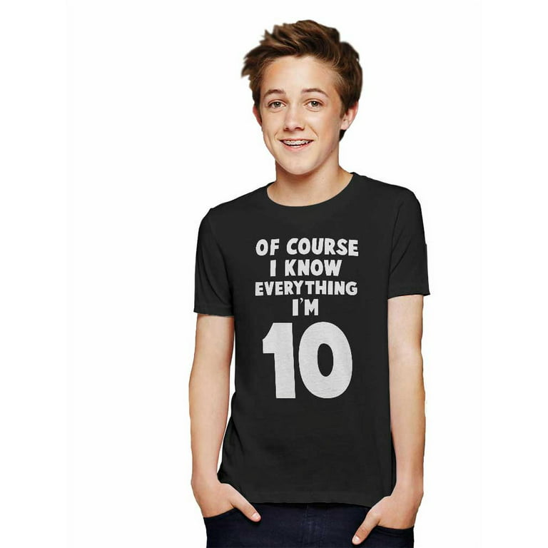 Tstars Youth Birthday T-Shirt - Fun 10th Birthday Graphic Tee