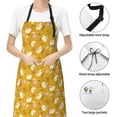 thumbnail image 6 of Naloa Daisies Flowers Apron Kitchen Aprons with Pockets for Women Men Chef, 6 of 8