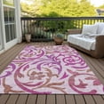 thumbnail image 6 of Addison Rugs Chantille Indoor/Outdoor Transitional Swirls Lavender Washable Rectangle Rug, 3' x 5', 6 of 6