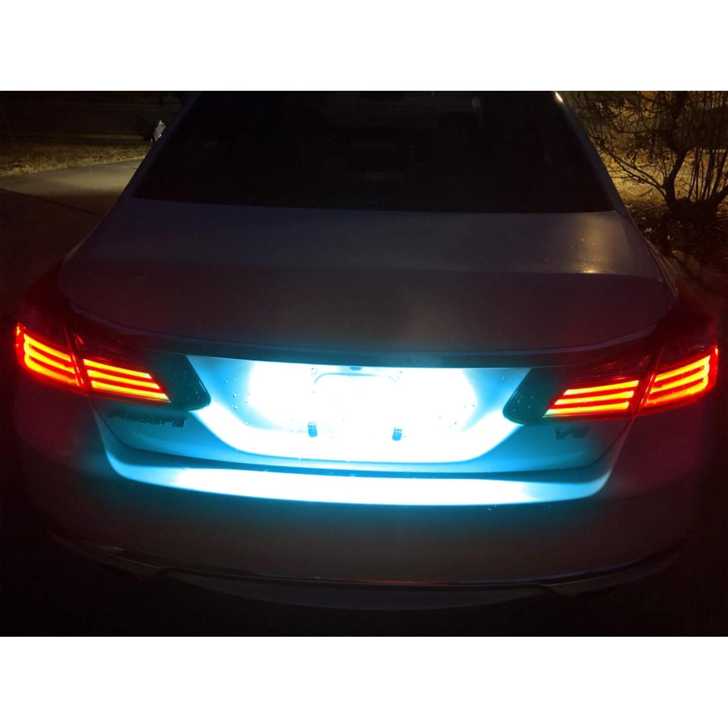 Super Bright Ice Blue Aqua Full LED License Plate Light Kit For Acura MDX RL TL TSX ILX Honda Civic Accord Odyssey
