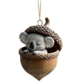 thumbnail image 4 of 9‑Pack Forest Animal Acorn Acrylic Ornaments, Woodland Creature Hanging Decor for Christmas Tree Wreath Home Holiday Decoration, 4 of 4