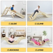 5-in-1 Toddler Climbing Toys Indoor, Climbing Toys with Ramp for Sliding or Climbing, Sturdy Kids Play Gym, Indoor Outdoor Playground for Toddlers