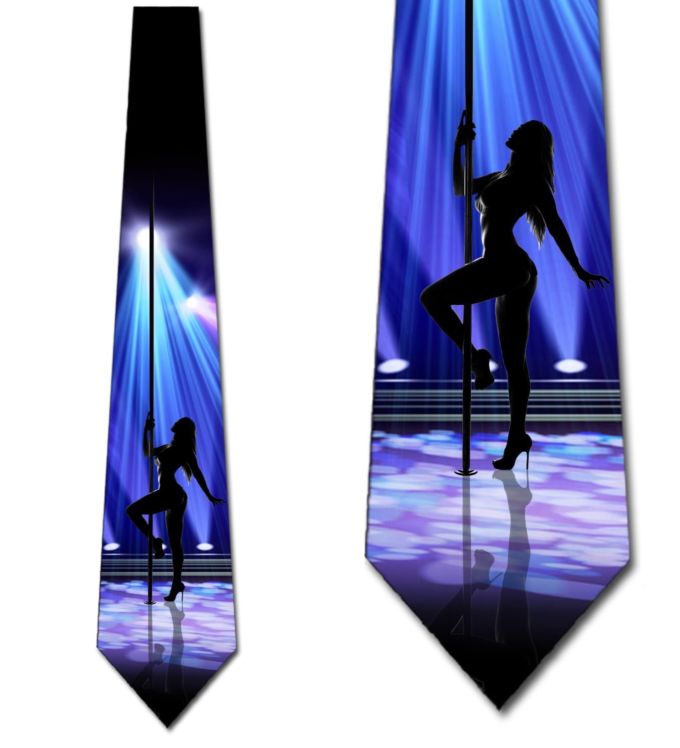 Stripper Ties Mens Bachelor Party Strip Club Necktie by Three Rooker