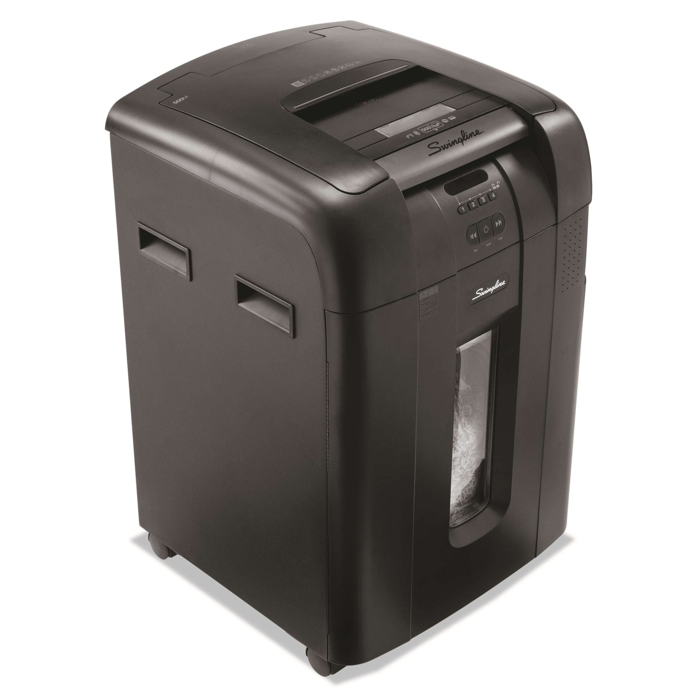 Swingline Stack-and-Shred 600M Auto Feed Micro-Cut Shredder, 600 Sheets