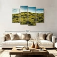 thumbnail image 2 of Elephant Stock Mossy Icelandic Lava Field Wall Art - Horizontal Multi Panel Canvas - Living Room Wall Decor - Nature Multi Panel - Yellow And Blue Decor - 75" x 48", 2 of 8