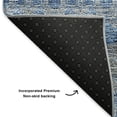 thumbnail image 3 of Addison Rugs Mayfield Washable Transitional Bohemian Navy Rectangle Rug, 1'8" x 2'6", 3 of 5