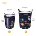 thumbnail image 5 of Xecao Solar System Print Laundry Hamper Basket,designed for Blanket Storage and Nursery Clothes in the Bedroom, 5 of 8