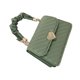 thumbnail image 4 of Bolso de hombro Convertible pequeño para mujer, bolso de mano con rombos simples, bolso de viaje a la moda, tamaño libre verde, 4 of 8